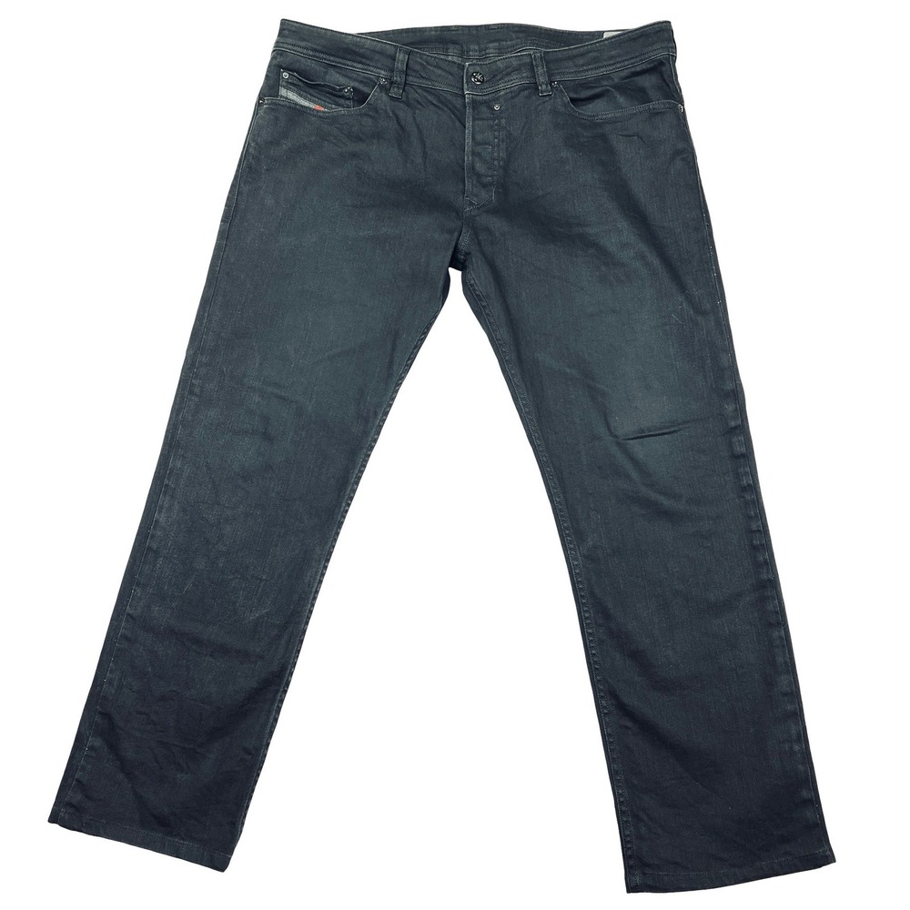 Diesel Safado Jeans Mens 38x30 Black Regular Slim Straight Button Fly 0Z886